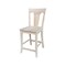 International Concepts 36 in. Round Top Counter Height Dining Table with 2 Stools, Unfinished K-36RT-23B-S6682-2 - alternate 4